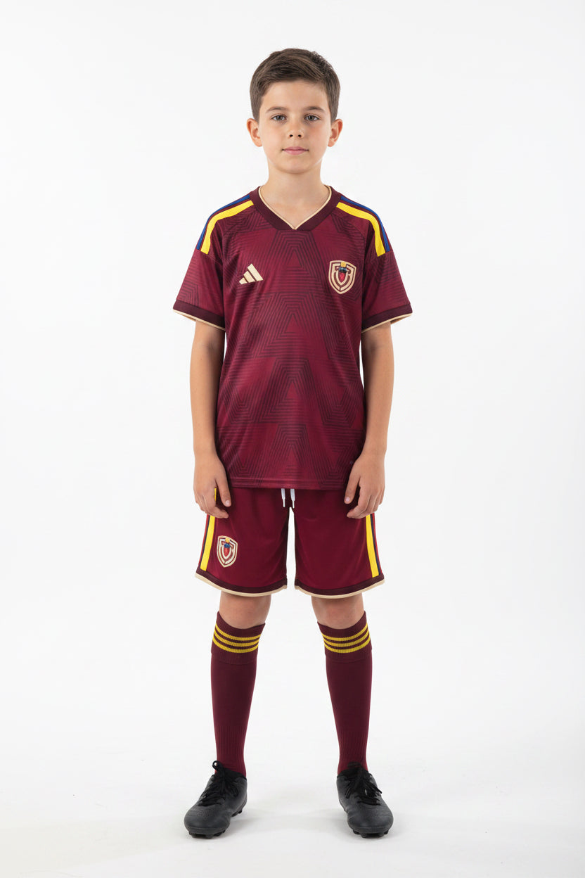 Venezuela 2026 Home Kids Kit Jerseys Size 16-28 | album | XUE QING JERSEYS SHOP YUPOO | Store