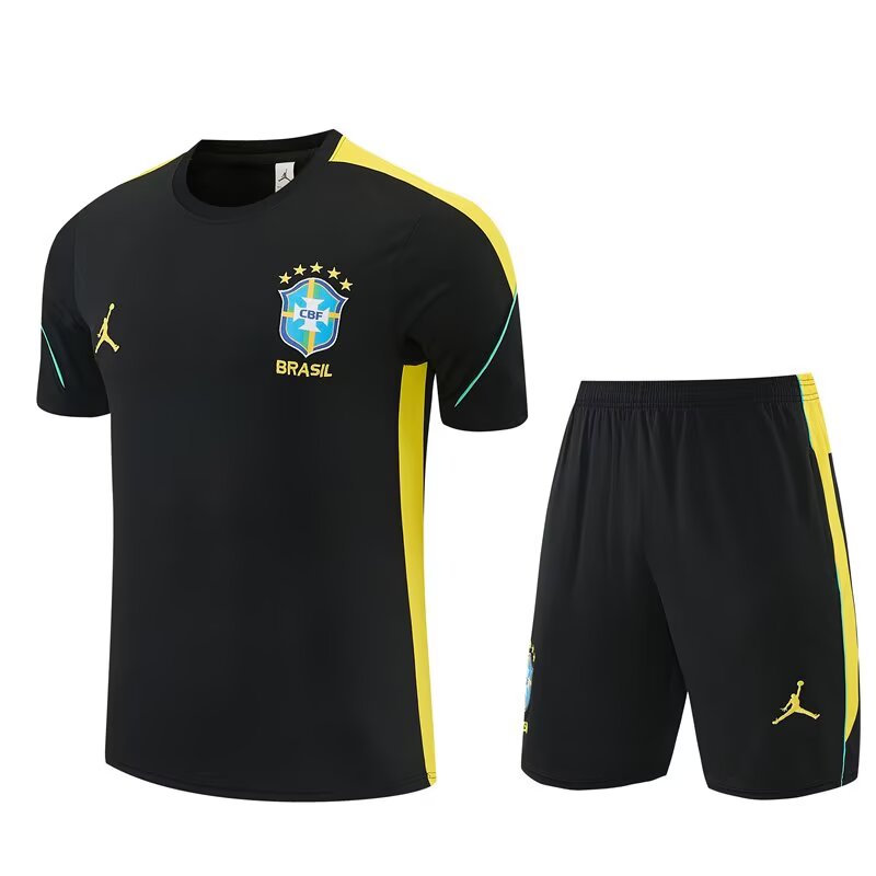2026/27 Jordan Brazil Black with Yellow Training Suit (Adults and Kids) | album | High-Quality Soccer jerseys, NBA jerseys | Supplier Product Catalog