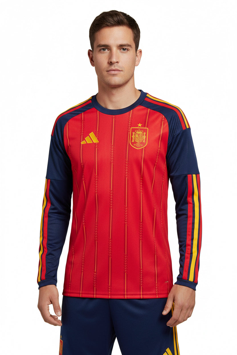 Spain 2026 Home Long-Sleeve Jersey S-4XL | album | XUE QING JERSEYS SHOP YUPOO | Store