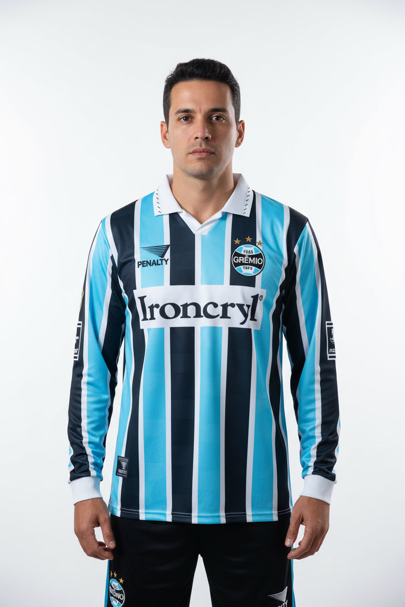Gremio 97_98 Home Long-Sleeve Retro Jersey S-XXL | album | XUE QING JERSEYS SHOP YUPOO | Store