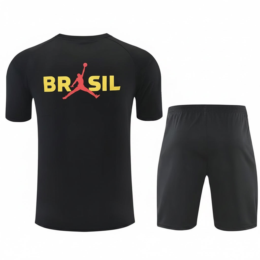 2026/27 Jordan Brazil Black with Orange Pink Training Suit (Adults and Kids) | album | High-Quality Soccer jerseys, NBA jerseys | Supplier Product Catalog