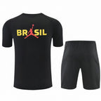 2026/27 Jordan Brazil Black with Orange Pink Training Suit (Adults and Kids) | album | High-Quality Soccer jerseys, NBA jerseys | Supplier Product Catalog